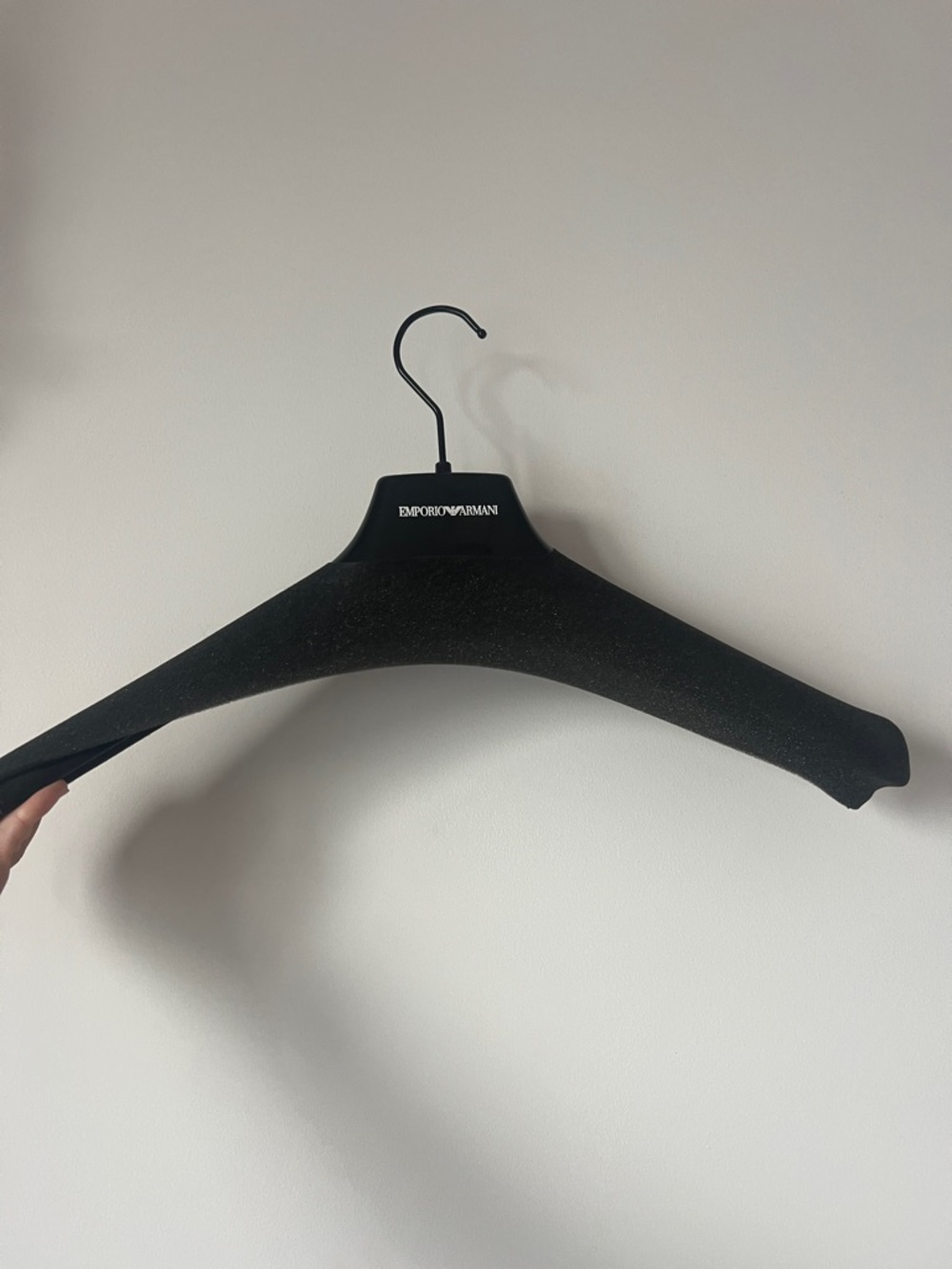 Emporio Armani Black Elegant Plastic Hanger